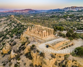 The Valley of the Temples of Agrigento in Sicily. Temple of Giunone.